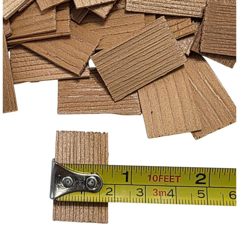 Cedar Shakes Wood Shingles Dollhouse Bird House Miniature Mini Roof Crafting - Picture 7 of 7